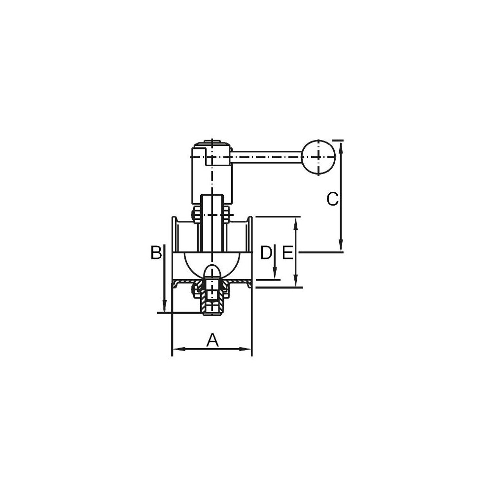 AWH DN25 C/C (04) 304P MO SIL