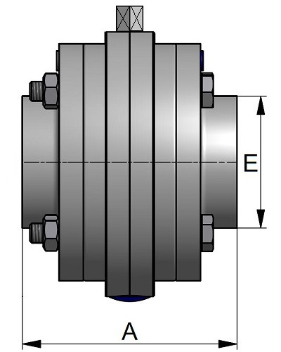 Przepustnica BFV DN100 FL/FL 316 Compact WH SIL