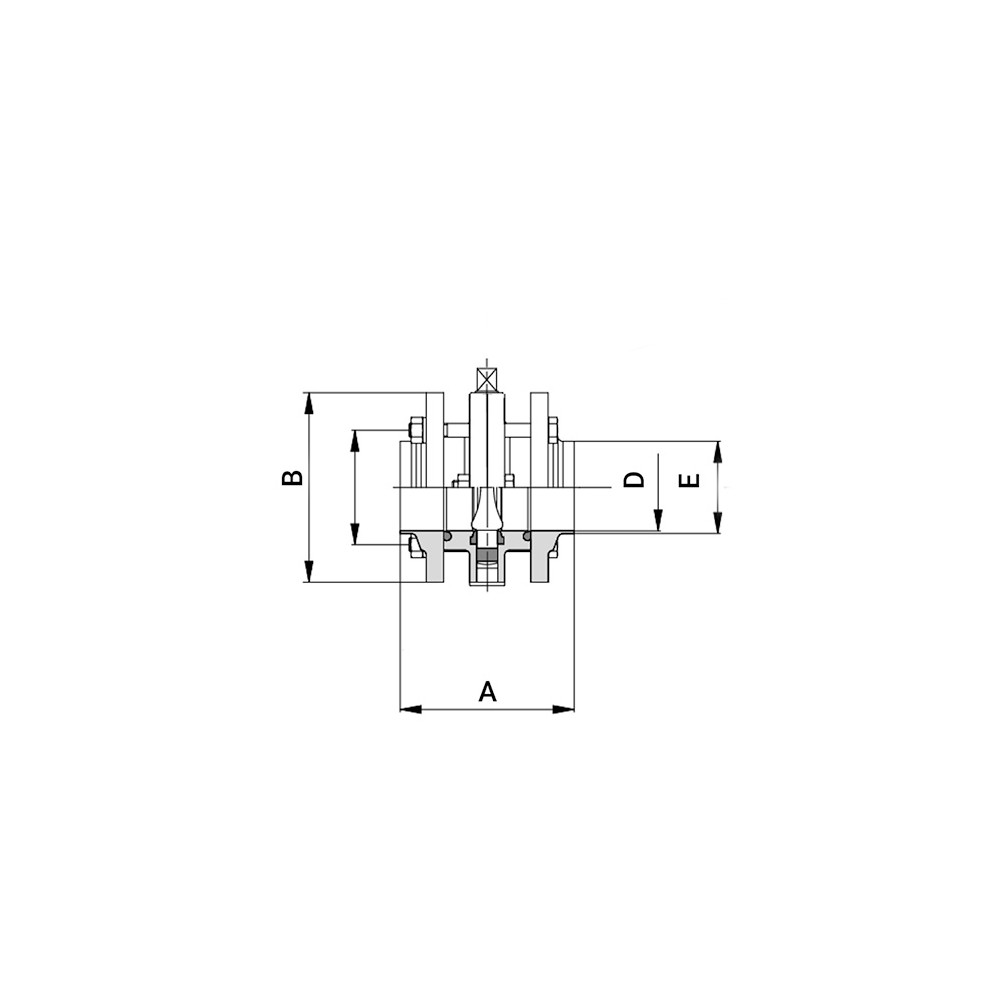 Südmo 1.5" F/F 316L WH EPDM