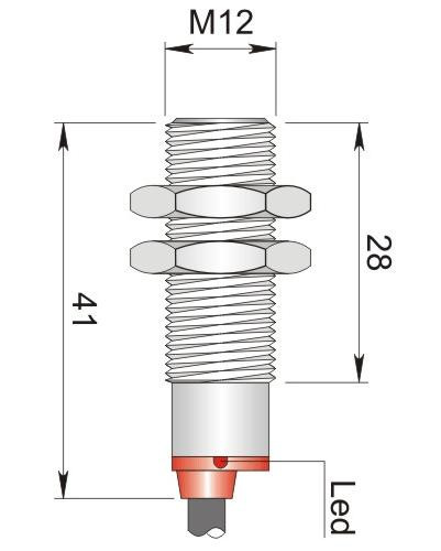 Wyłącznik zbliżeniowy M12  2 m
