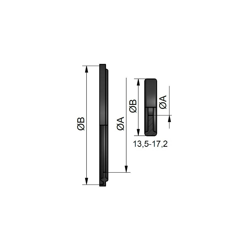 Uszczelka TC DN32 ISO SIL 50L