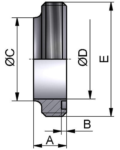SMS Spawalniczy Element Męski Część 2.1/2" 304 P