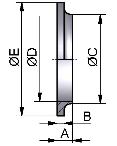 SMS Spawalniczy Element Męski Część 2.1/2" 304 P
