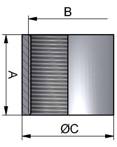 Gniazdo 3/8" BSP 316