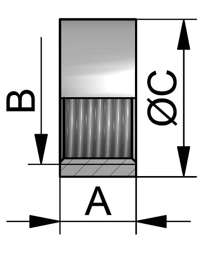Półmufa 1/4" BSP 316