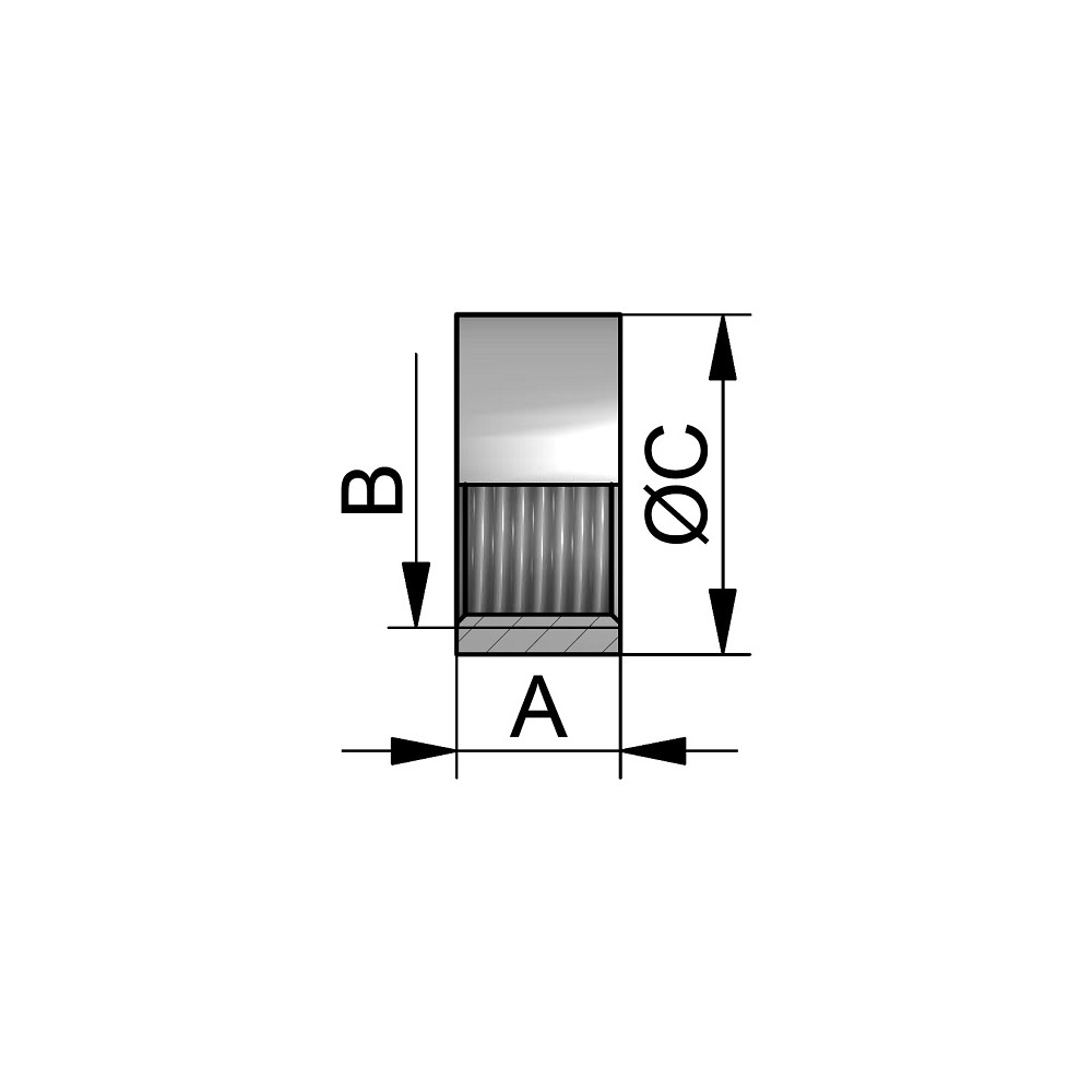 Półmufa 3/4" BSP 316