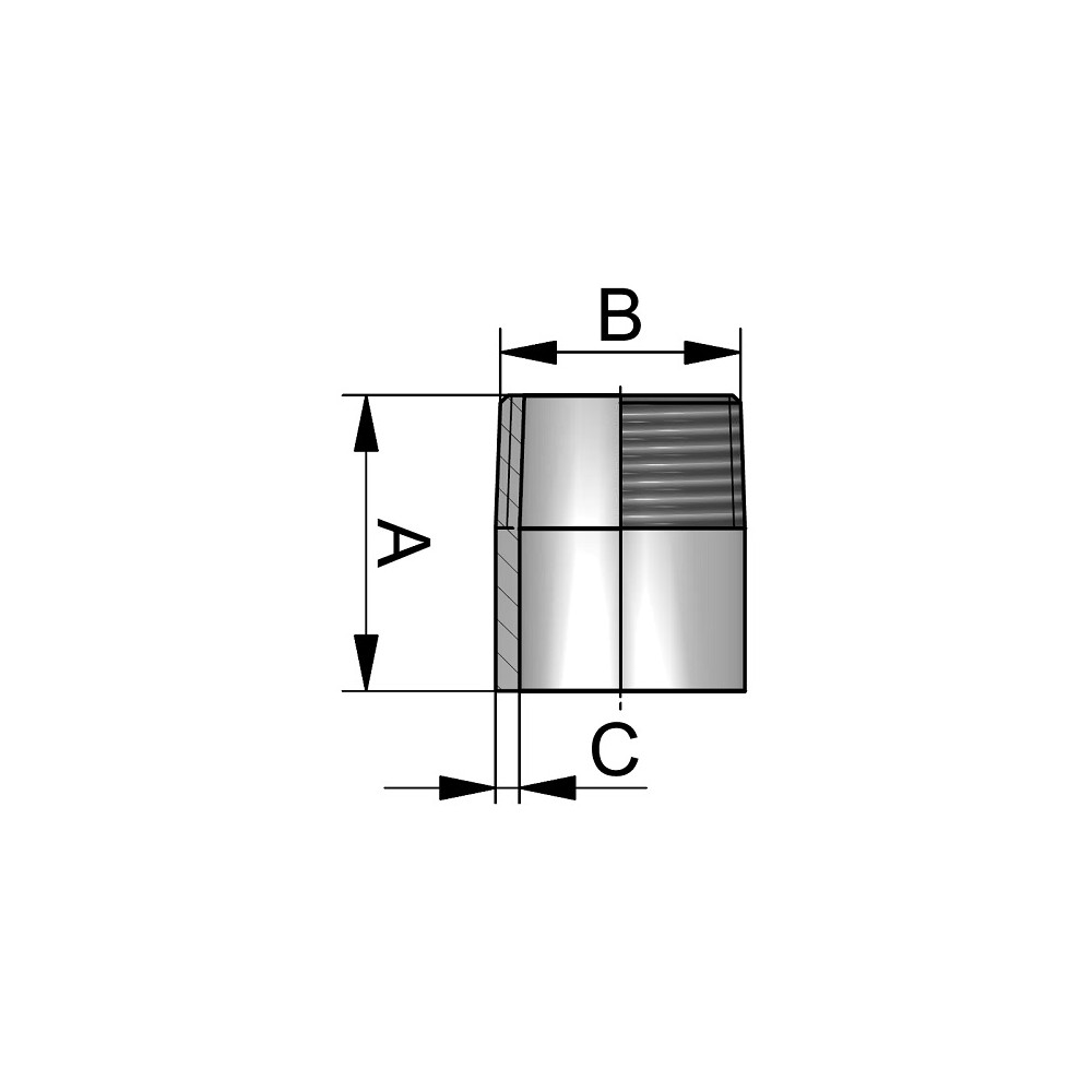 Króciec spawalniczy 1/4" 316