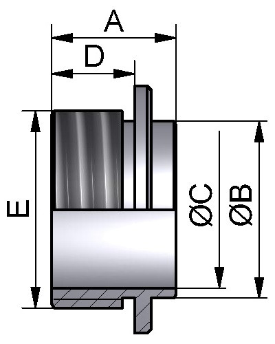 Króciec spawalniczy DIN11850 DN10 316 P