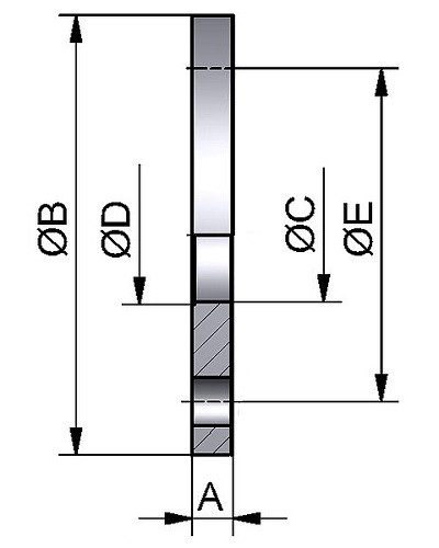 Kołnierz luźny DN100/101.6 304 PN16