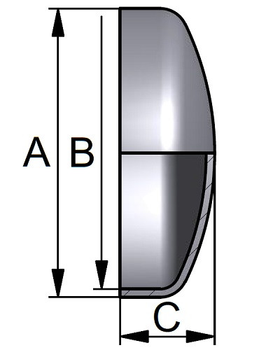 Wypukłe dno 21.3 x 2.0  316