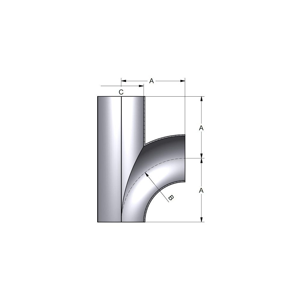 Kolano T 154,0x 2,0mm 316B