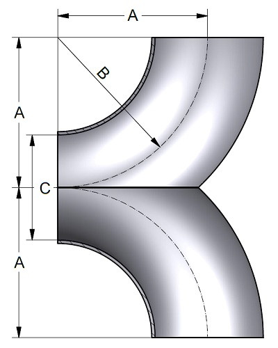 Trójnik Y 85,0 x 2,0mm 304B