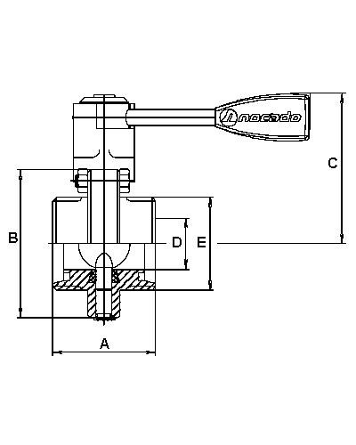 NOCADO 1" M/M 316P MO EPDM