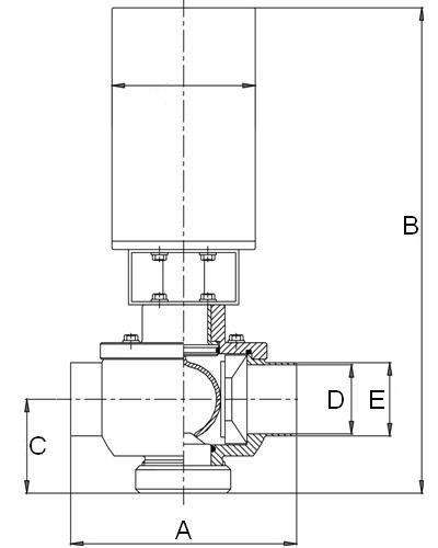 Zawór ARC Spaw/Spaw 2" A/A