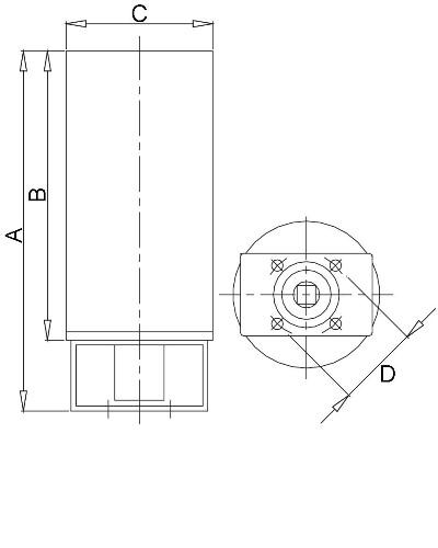 Siłownik Ao/Ar DN65/DN80/3"