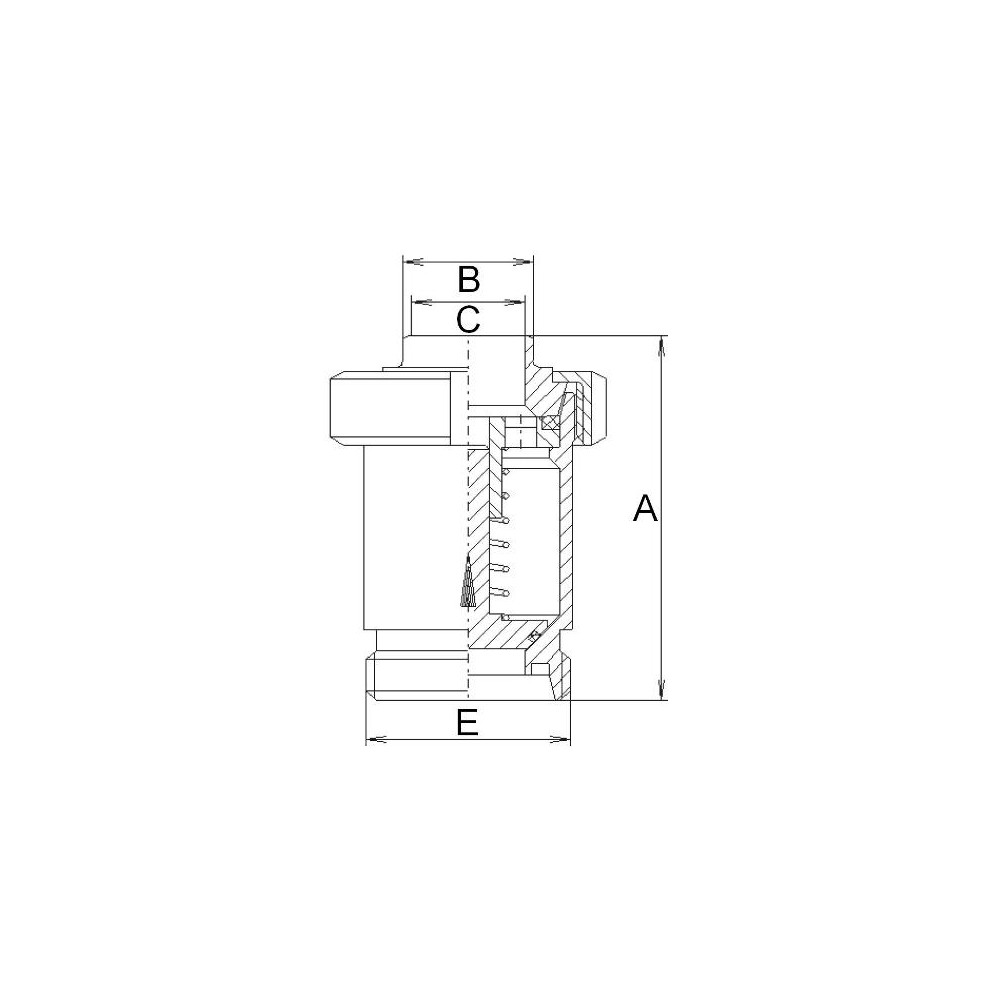 Nocado NRV DN40 M/W 304/NBR