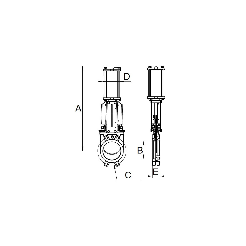 Zasuwa klinowa DN250 DA 316/MM