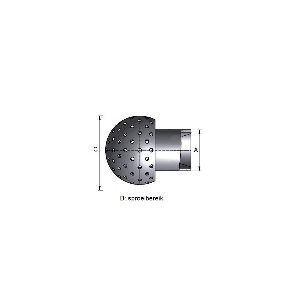 Głowica myjąca HAKE Spray Ball A24DN20  270°