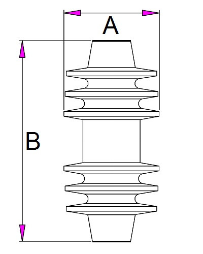 Lamelowy Tłok w.magn. DN100 VMQ