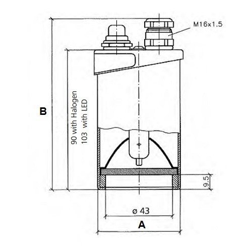 Oprawa oświetleniowa USL33 24V/2W LED