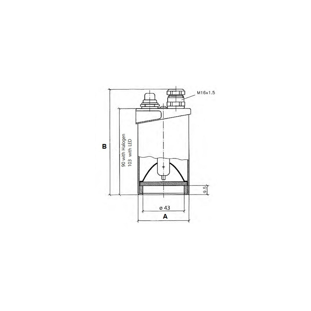 Oprawa oświetleniowa USL33 24V/2W LED