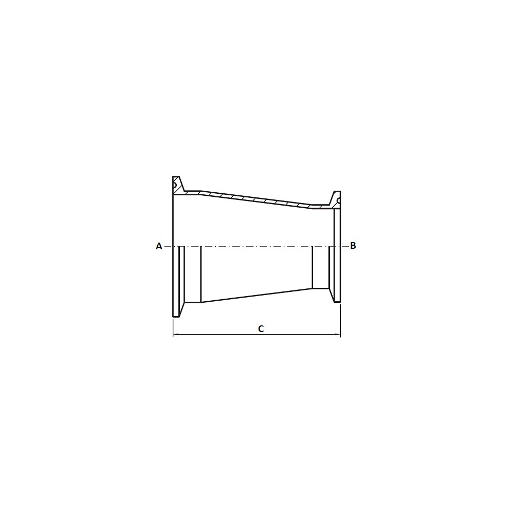 Redukcja Koncentryczna 76,2 x 63,5mm 316 SF1