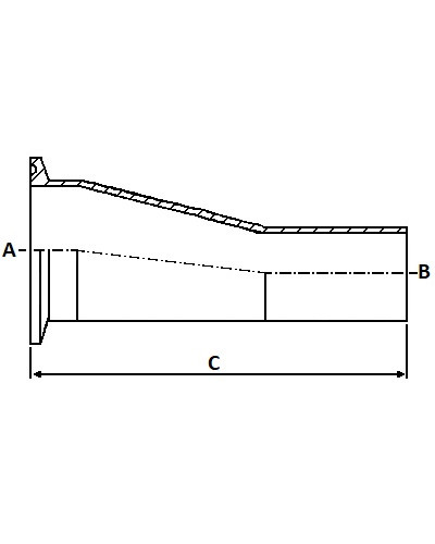 Redukcja mimośrodowa 76,2 x 63,5 316 SF1