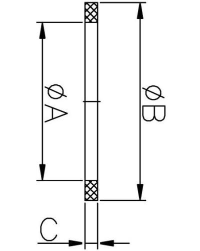 Mosiężna podkładka dla VI/165A