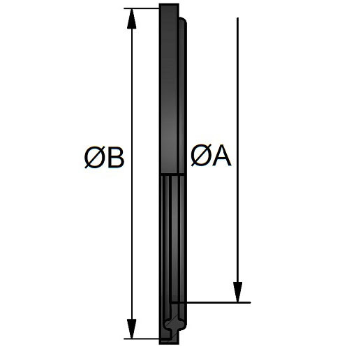 Uszczelka TC DN125 DIN PTFEL