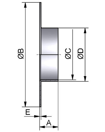 Kołnierz spawalniczy 76.1 x 2  304