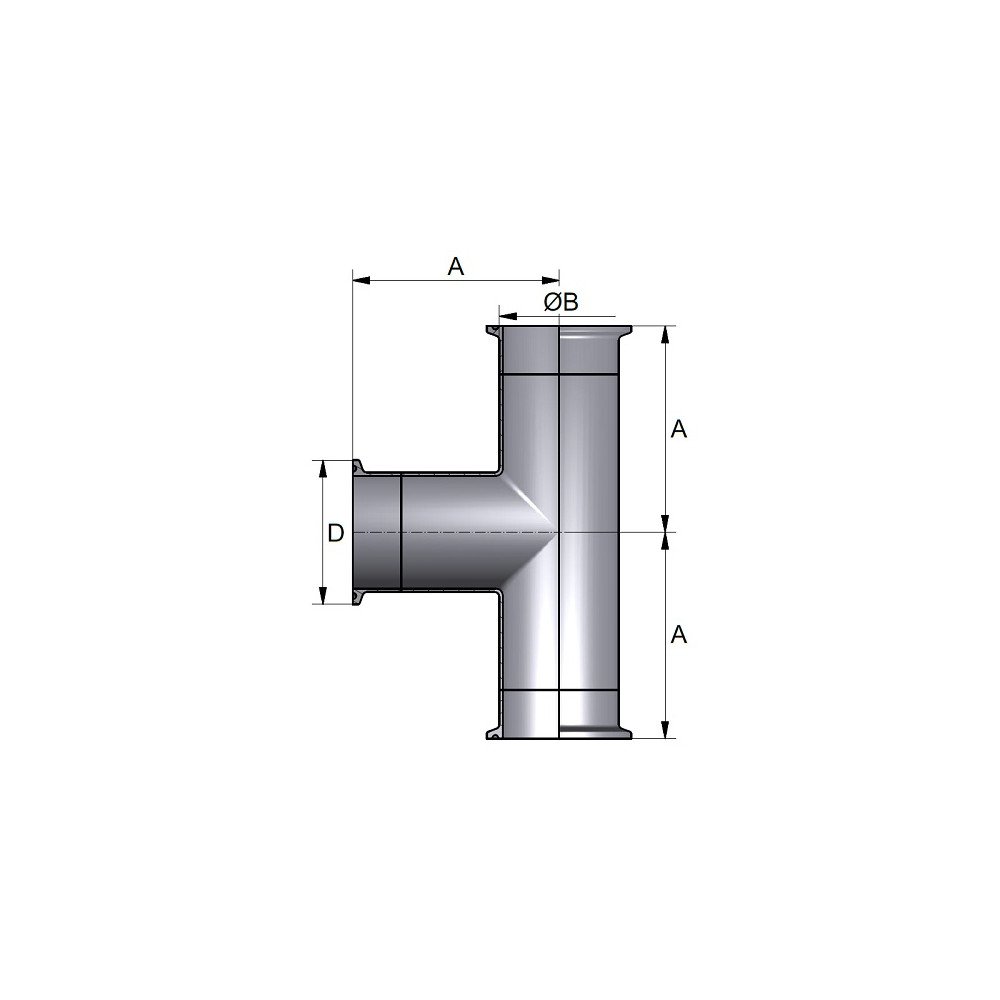 Trójnik C/C/C 29,0 x 1,5mm 316P