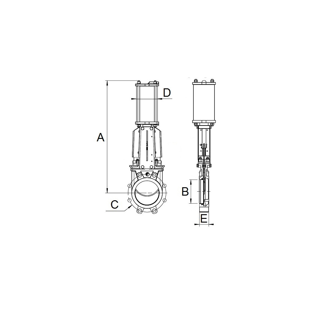 Zasuwa klinowa DN300 DA GGG50/N