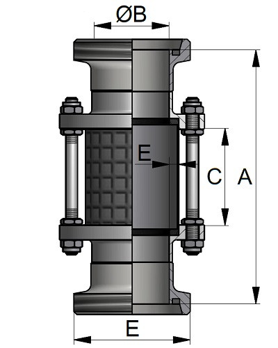 Wziernik cylindryczny MM DN80 316 P NBR