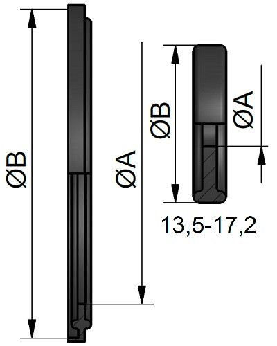 Uszczelka TC DN10 ISO 25 EPDMU