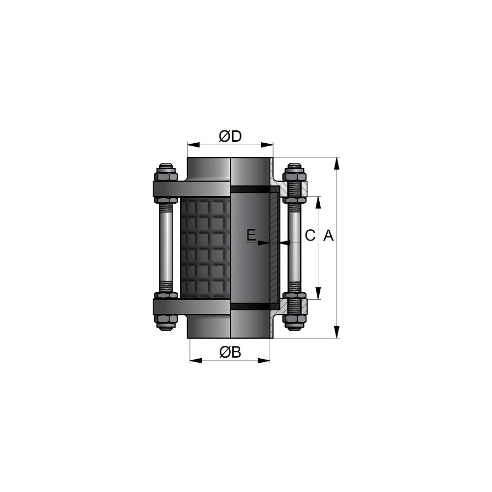 Wziernik cylindryczny 1.5" 304 P NBR B