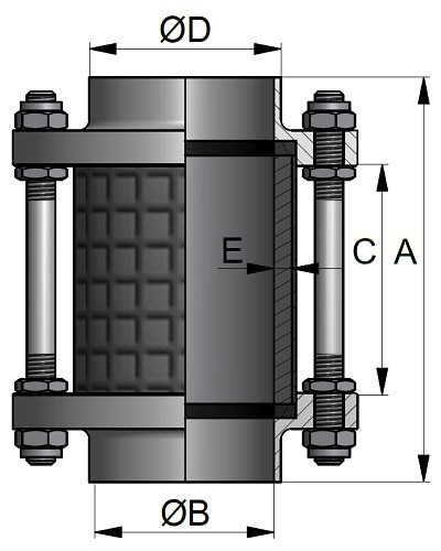 Wziernik cylindryczny 1" 304 P NBR B