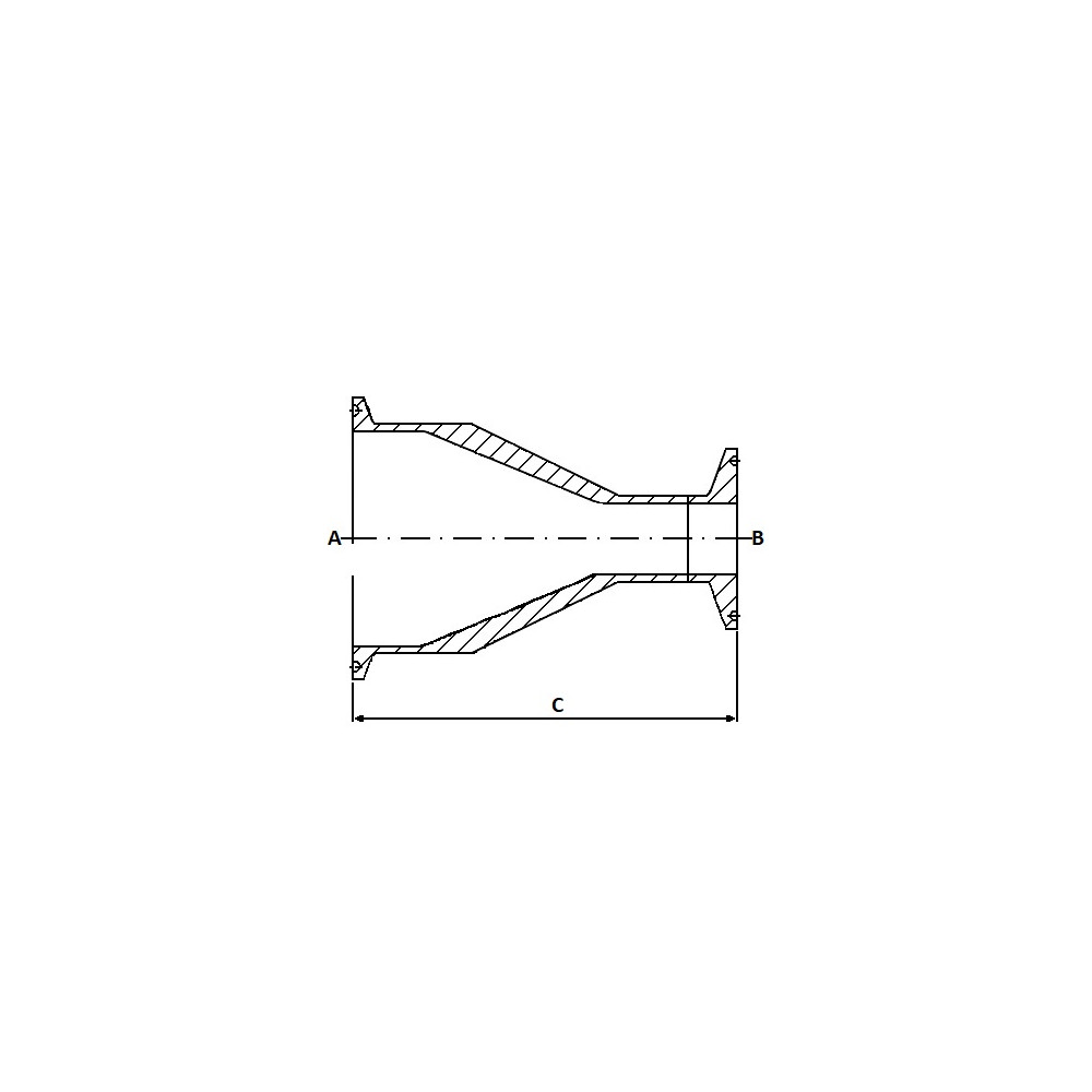 Redukcja Koncentryczna 50,8 x 38,1 316 SF1