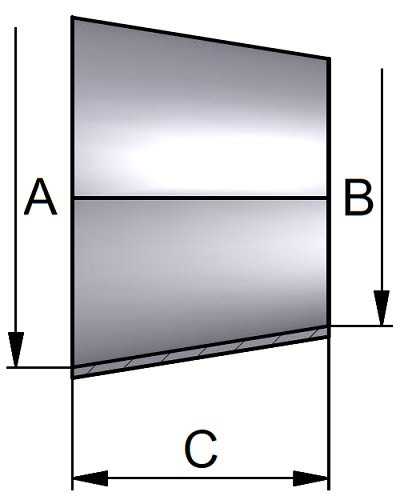 Redukcja Konc. 76,1 x 50,8mm 304P