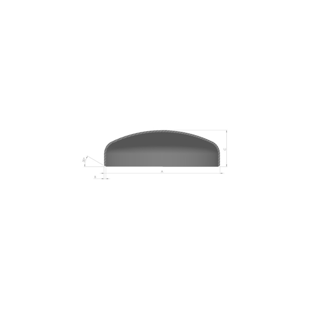Denica Decimal Head 800x3mm  316Ti