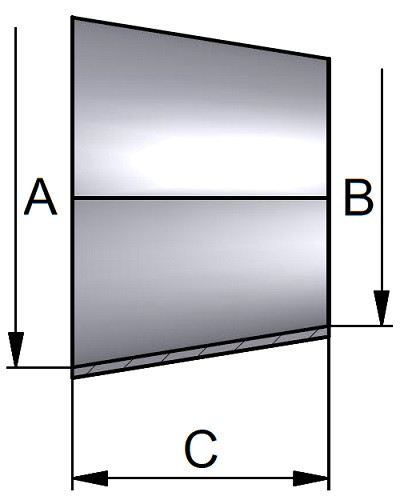 Reduktor Konc. 104,0x 85,0mm 316B