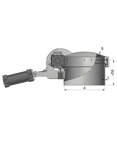 Automatyczna pokrywa ciśnieniowa DN600 6 bar