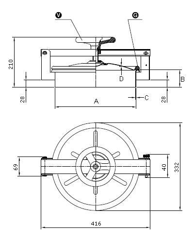 210/B (Szyjka 65x2) 316