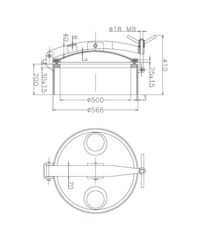 Pokrywa włazu D1 304