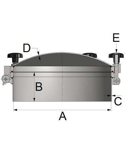 Właz ciśnieniowy DN700 1/+6 bar