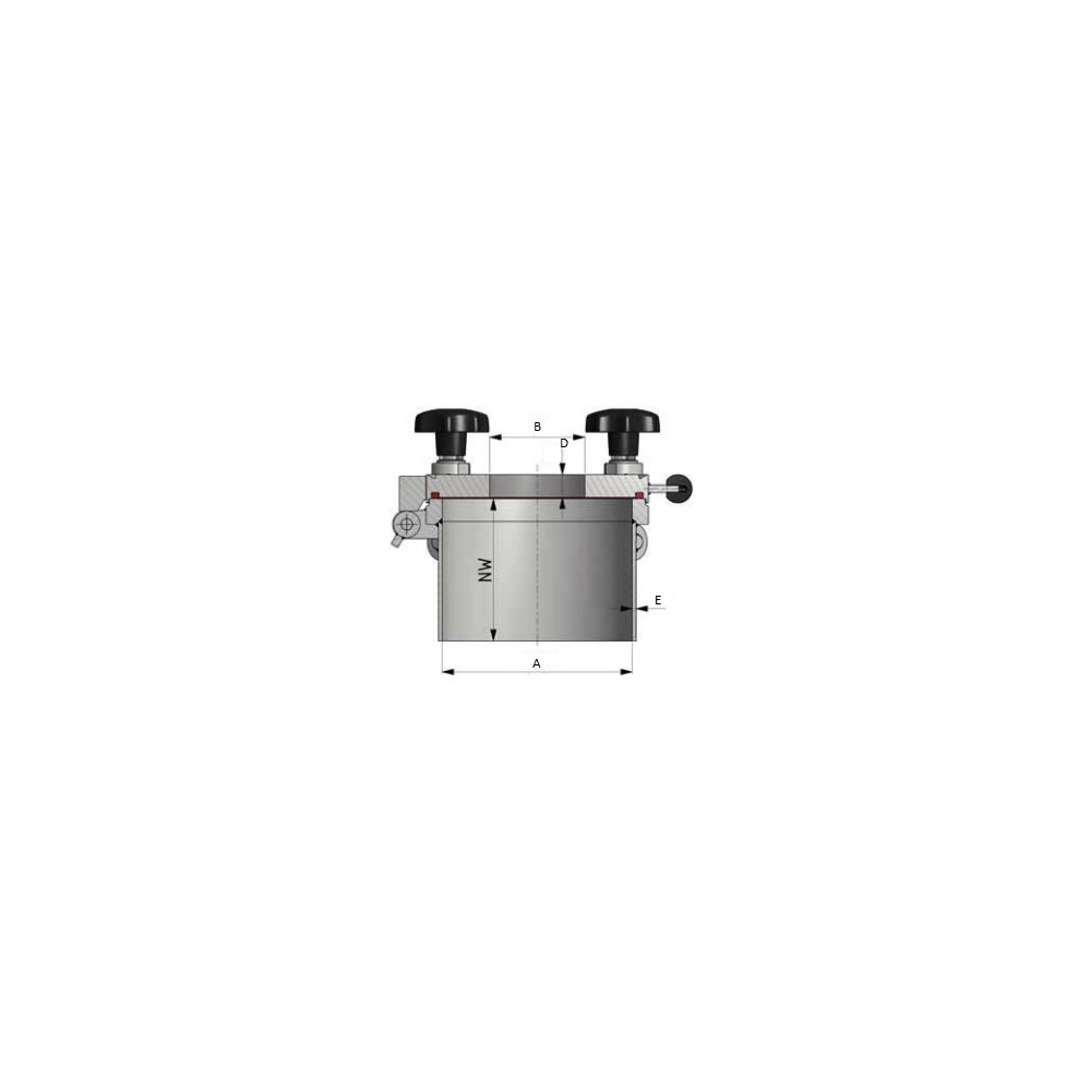 Szklana Pokrywa DN150 1/+4 bar