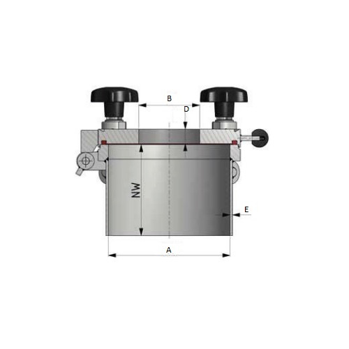 Szklana Pokrywa DN300 1/+4 bar