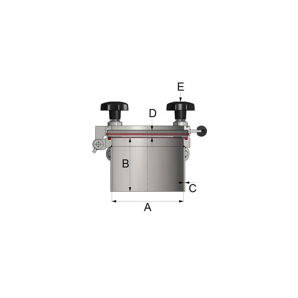 Szklana Pokrywa DN400 1/+3 bar