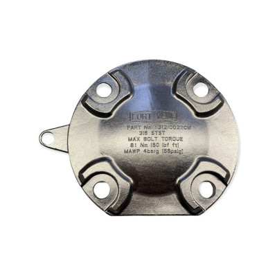 DISHED STAINLESS STEEL BLIND FLANGE DIN80 INCLUDING PIVOT