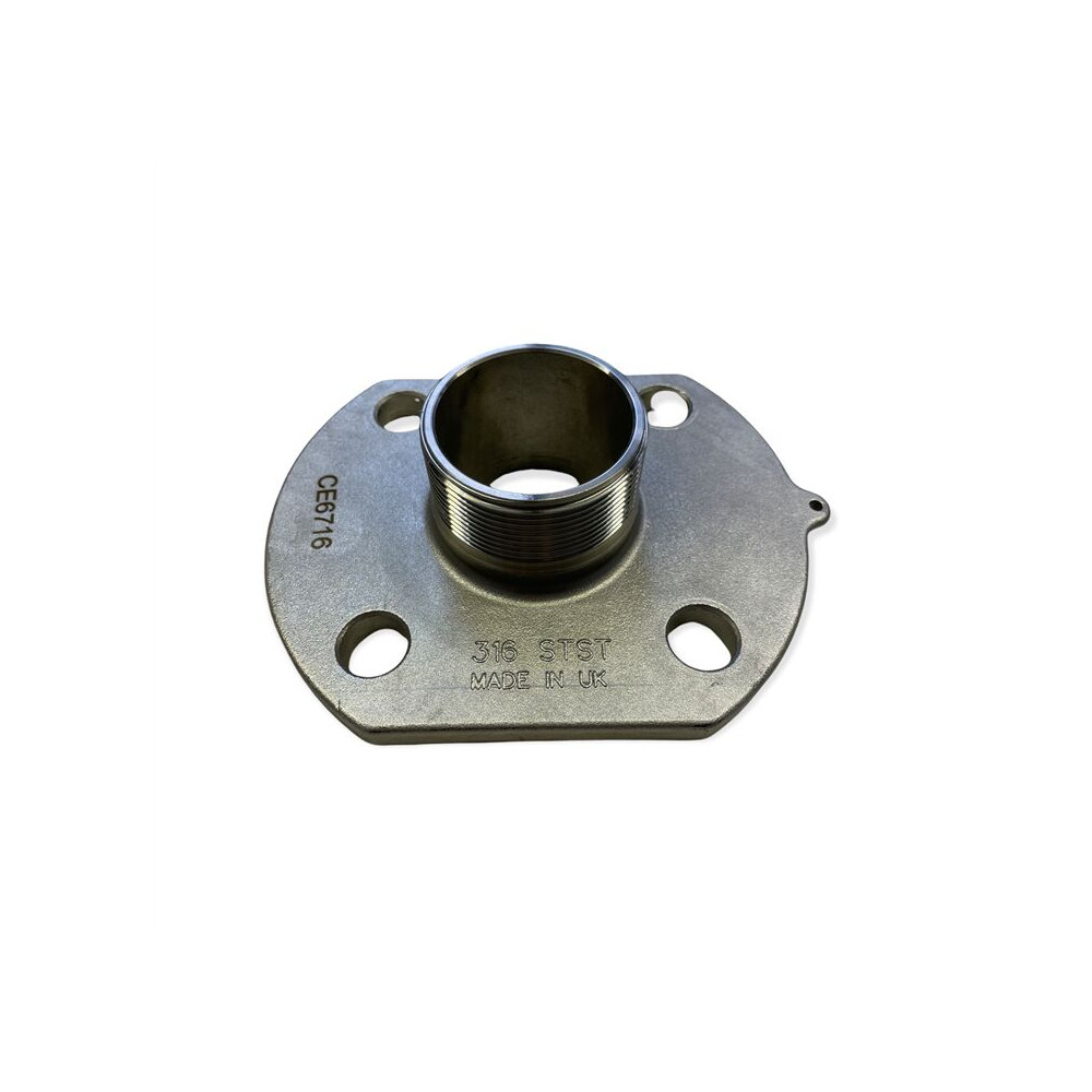 ZAWÓR KULOWY 2"BSP - KOŁNIERZ WYJŚCIOWY - ROZSTAW OTWORÓW 4 X 18MM NA PCD 125MM.
