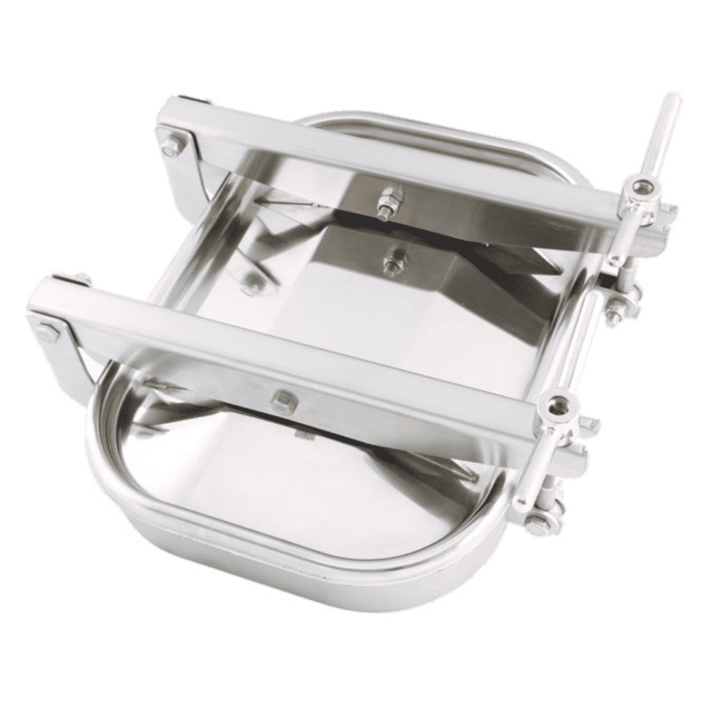 Prostokątny właz otwierany na zewnątrz 372 422 x 312mm AISI304L